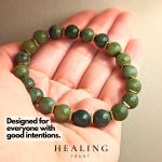 Green Jade Bracelet for Men Women Entrepreneur Business Luck, MONEY ATTRACTION Chakra Bracelets for Women, Bead Bracelets for Women, Maximum Money Wealth Abundance Bracelet, Prosperity Good Luck Feng Shui, Jade Bracelet Goals Manifestation Chakra Bracelet - Image 5